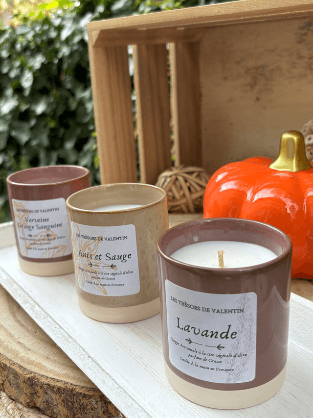 Bougie Lavande pot en grès 150g